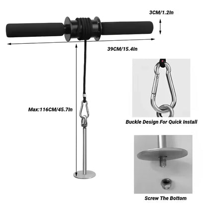 Wrist Forearm Blaster Arm Muscle Strength Trainer Exerciser Roller With Hand Grip Fitness Equipment Home Thousand Pound Stick
