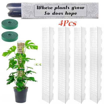 Moss Pole Plastic Plant Stand Indoor Climbing Plants Guardian Tutors Pot Moss Stick For Plants Growth Garden Support Accessories