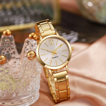 Fashion Small Dial Gold Watch Woman Luxury Alloy Strap Ladies Quartz Wristwatches Gift Clock Gift reloj mujer£¨Without Box£©