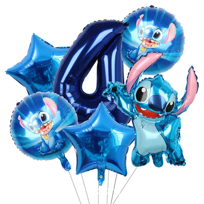Disney Stitch Birthday Party Balloons Lilo & Stitch Balloon Sets Baby Shower for Kids Birthday Party Decorations Supplies Gifts