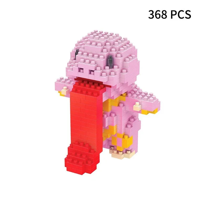 Building Blocks Assembly Anime Picachu Charizard Doll Blastoise Bulbasaur Gengar Bricks Figures Toy for Kid Gift hot
