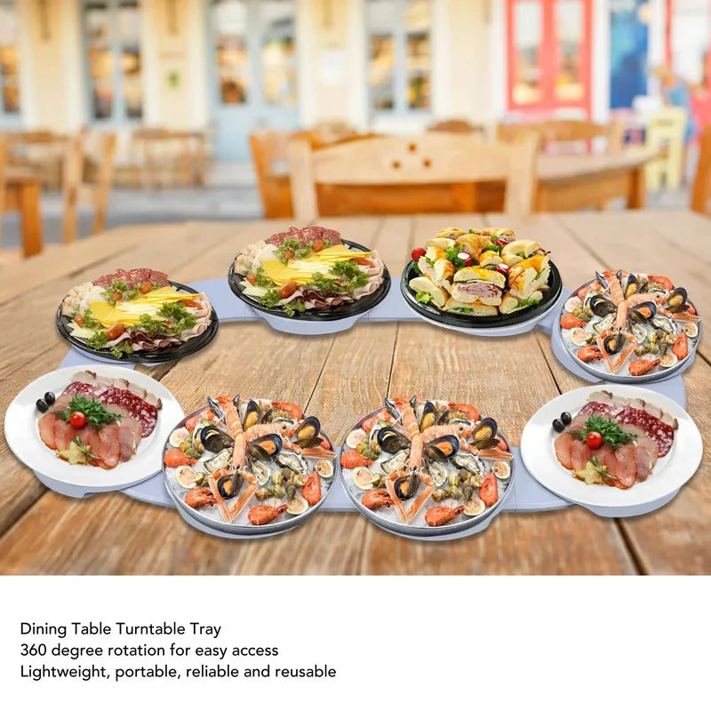 Table Turntable Turntable Tray 360 ¡ã   Rotation Multifunctional Reusable Portable Rotating Food Organizer Tray for Dining Table