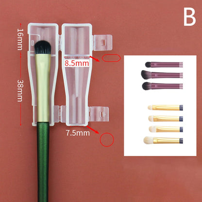 Makeup brush dust protection cover anti-frying wool protective storage tool portable waterproof plastic