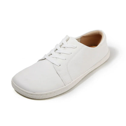 TONGLEPAO spring, autumn, barefoot, genuine leather men's women's sneakers with zero drop flat soft sole wider toe box light