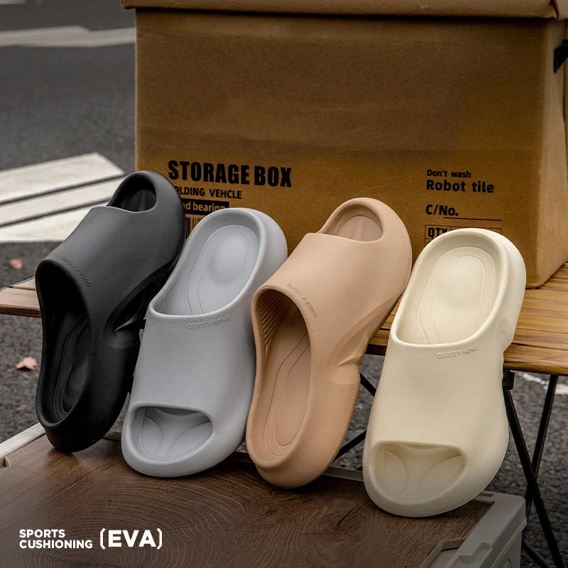 2025 New Fashion Men's Sports Shoes Non Slip Beach Sandals Indoor Outdoor High Quality EVA Slippers Comfortable Couple Slides