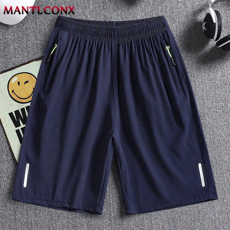 New Summer Gym Fitness Shorts Men Sports Training Running Jogging Casual Men's Shorts Quick Dry Elastic Workout Short Pants Man