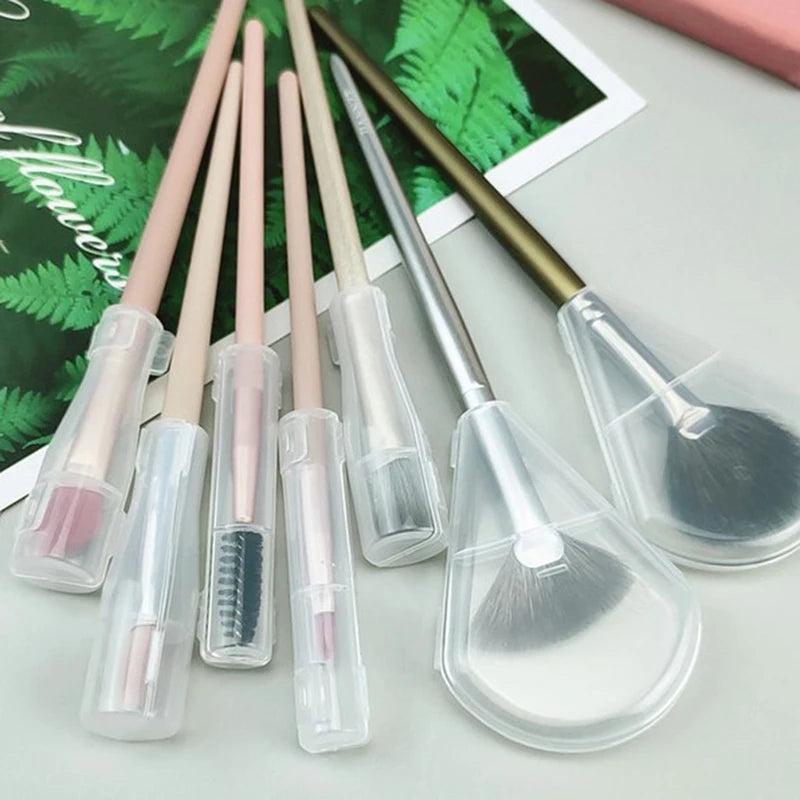 Makeup brush dust protection cover anti-frying wool protective storage tool portable waterproof plastic