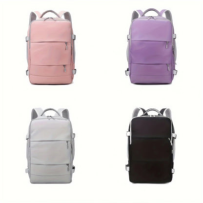 Large Capacity Fashionable Travel Backpack with Adjustable Suitcase, Travel Storage Bag, Multifunctional Leisure Bag