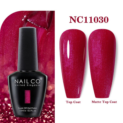 NAILCO 131Colors Vernis Semi Permanent UV Varnish Gel Nail Polish Nails Art Gel Manicure TOP BASE Varnish Hybrid