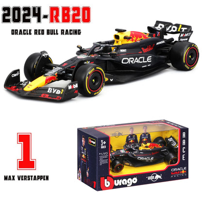 Bburago 1:43 2024 RB20 SF24 W14 W13 SF23 MCL60 RB19 RB18 W12 F1 Racing Formula Car Static Simulation Diecast Alloy Model Car