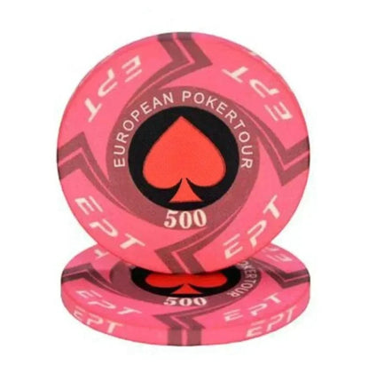 10 Pcs Portable Convenient Professional Sports Ceramic Chips Chess Poker Match Club Special Entertainment Equipment