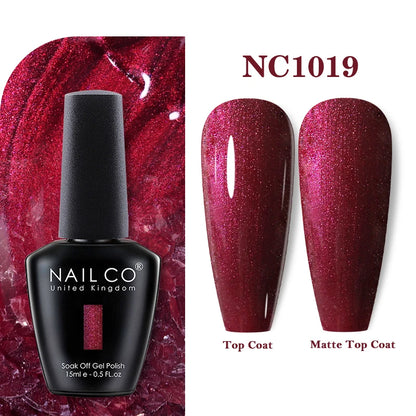 NAILCO 131Colors Vernis Semi Permanent UV Varnish Gel Nail Polish Nails Art Gel Manicure TOP BASE Varnish Hybrid