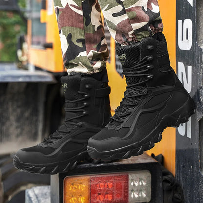 Men Shoes Tactical Boots Special Forces Field Man Boot Lightweight Outdoor Non-Slip Men Zapatillas Hombre Motorcycle Boots