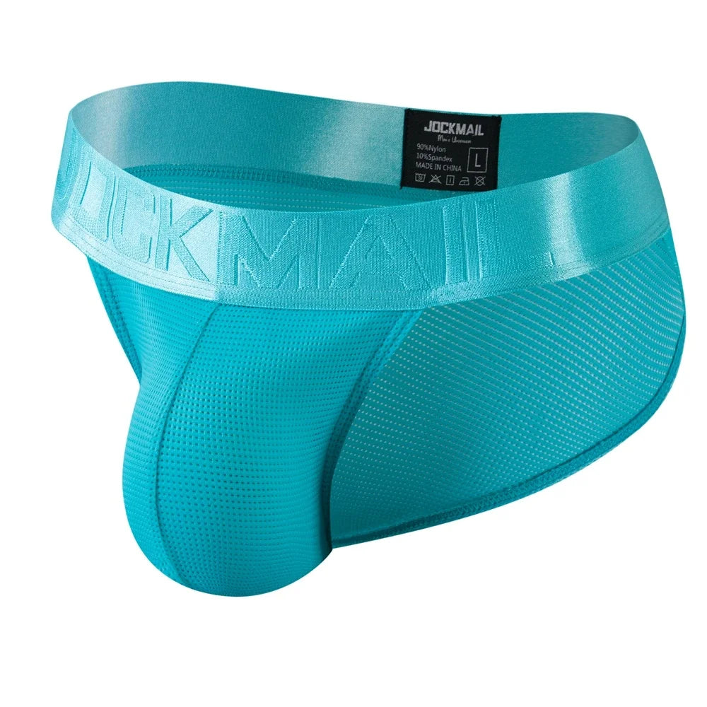 Sexy Man's Underwear Briefs Underpants Nylon Mesh Quick Dry Men's Briefs Bikini Slip Men's Tanga Briefs Nylon  SPANDEX