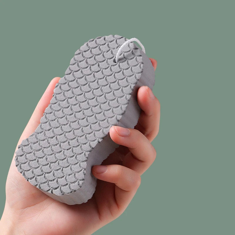 Soft Bath Sponge Brush Exfoliating Dead Skin Sponge For Kids Massager Cleaning Shower Brushes Peeling Fish Scale Sponge Rub