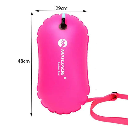 PVC inflatable Swimming Buoy Safety Buoy Tow Float Waterproof Air Bag With Waist Belt For rafting Outdoor Swimming Safety Suppli