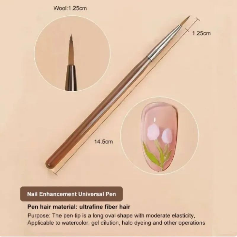 ¡¾Hot sales¡¿Gel nail brush Inner liner DIY Painting Pen Nail Art Acrylic Painting Brush nail Art design showing painting tools