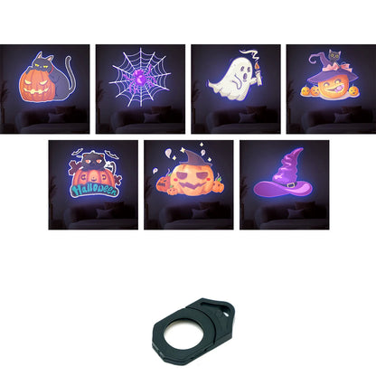 Planet Projection Lamp with 16 Film Sheets Photo Earth Sun Galaxy LED Light Halloween Projector Novelty Atmosphere Light Party
