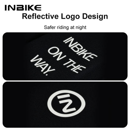 INBIKE Winter Cycling Bib Pants Thermal Fleece Men's MTB Cycling Clothing 3D Padded Cold Weather Bike Bib Tights Legging Clothes