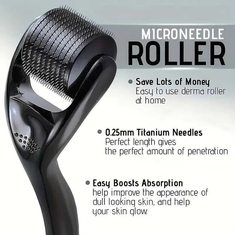 Clearance_Microneedle Derma Roller With Needles Amazing Microneedling Tool For Skin Facial Beauty Hair Beard Scalp Women And Men
