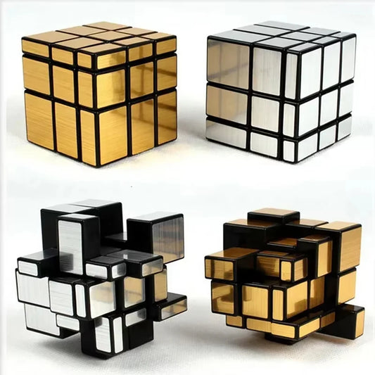 Magic Mirror Cube Gold Silver Professional Speed Cubes Puzzles Speedcube Educational Toys For Children Adults Gifts