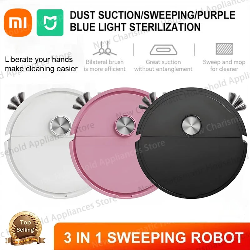 Xiaomi 3-in-1Smart Sweeping Robot Intelligent Cleaner Household Rechargeable Fully Automatic Vacuum Cleaner Suction Pet Hair