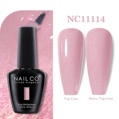 NAILCO 131Colors Vernis Semi Permanent UV Varnish Gel Nail Polish Nails Art Gel Manicure TOP BASE Varnish Hybrid