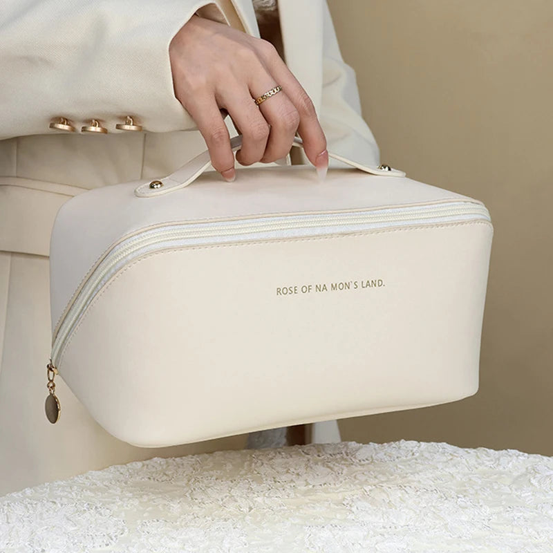 Makeup Organizer Female Toiletry Kit Bag Make Up Case Storage Pouch PU Lady Box, Cosmetic Bag, Organizer Bag For Travel Zip ?