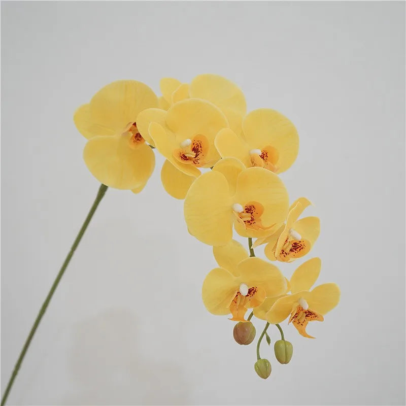 9 Heads 98cm Artificial Butterfly Orchid Flowers Fake Moth Orchids Flowers for Wedding Christmas Festival Home Decor