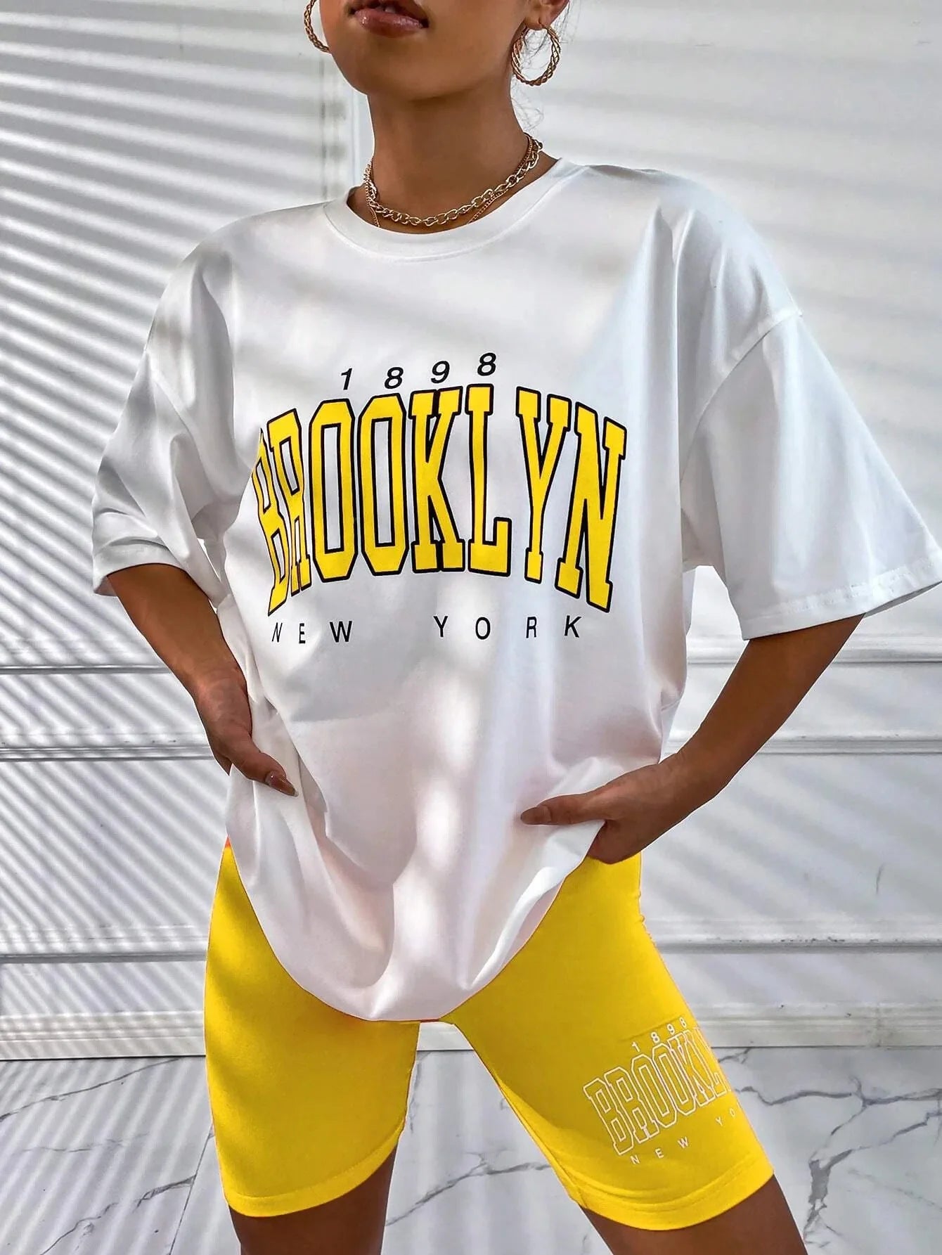 Women's Pajamas Sets Casual Loose T-Shirt Tight Shorts Slim Outside Homewear Comfortable Breathable Beautiful Stylish Trendy