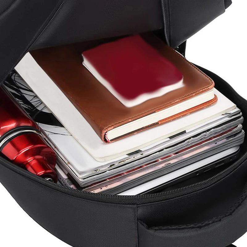 Neutral style men's and women's business backpack suitable for travel, student use. Made of nylon material.