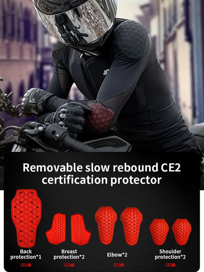 Summer Motorcycle Jackets Full Body Armor Protection Jacket For Motorbike Racing Lightweight Soft Motocross Clothing Moto Jacket