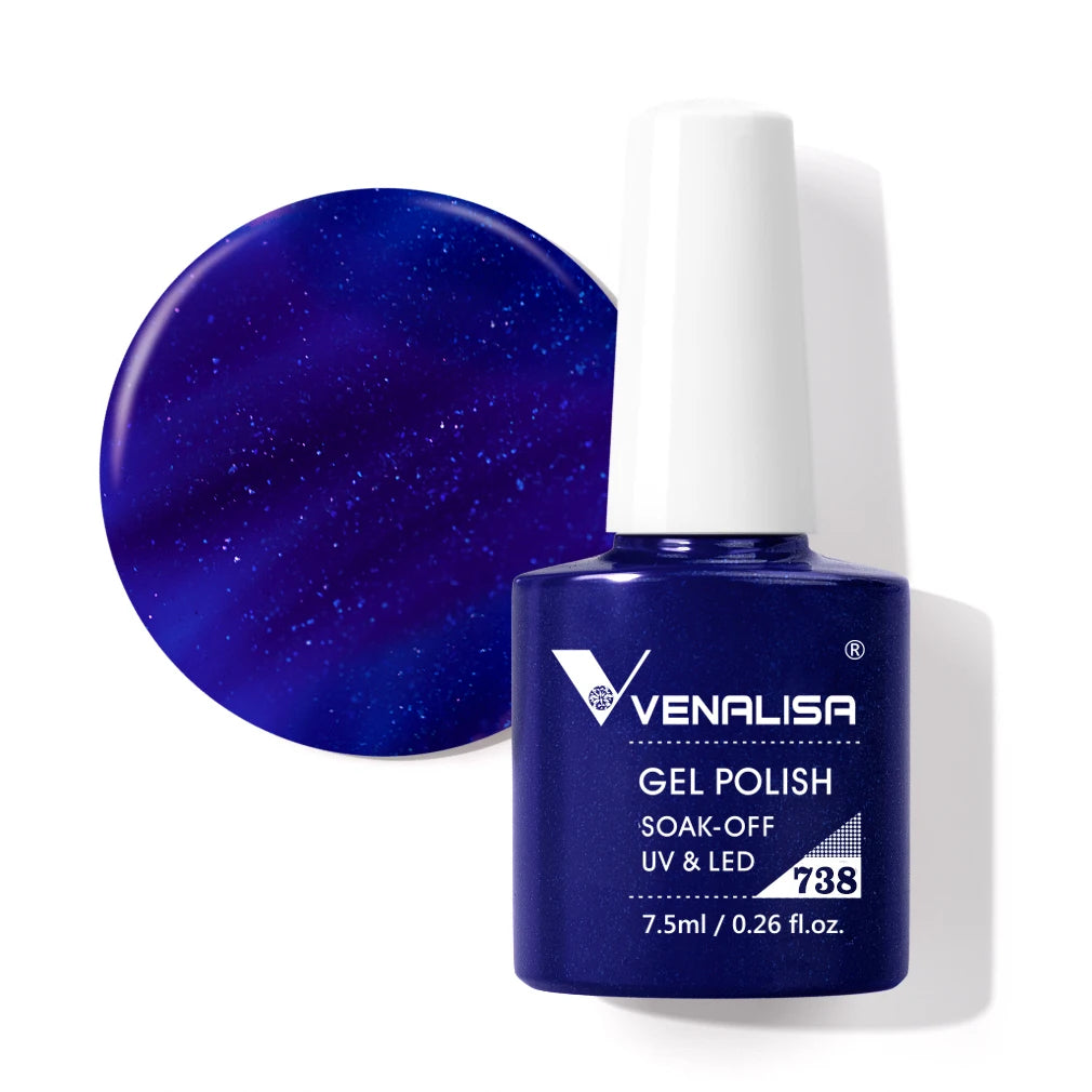 Venalisa HEMA TPO FREE Nail Gel Polish Glitter Gorgeous Full Coverage Soak Off UV LED French Nail Jelly Pink Nude Collection