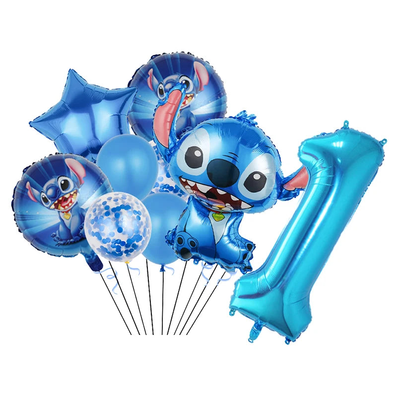 Disney Stitch Birthday Party Balloons Lilo & Stitch Balloon Sets Baby Shower for Kids Birthday Party Decorations Supplies Gifts