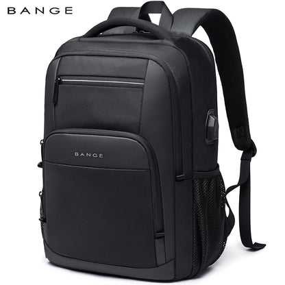 BANGE Sling Travel Laptop Backpack Fits 15.6 Inch Laptop for Men and Women Waterproof with Side Mesh Pocket USB Charging Port