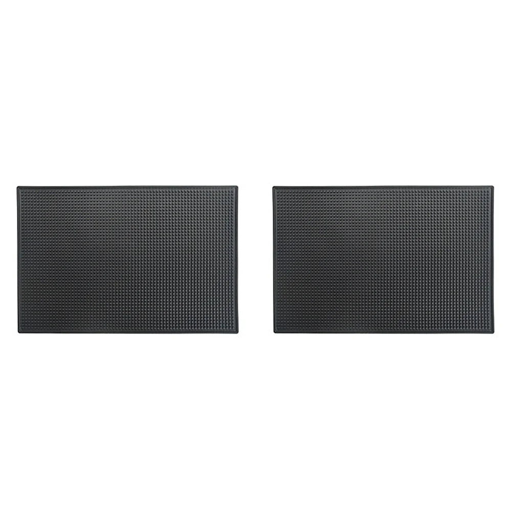Bar Mat Rubber Coffee Bar Mats Anti-slip PVC Cup Mat Waterproof Heat Resistant Drain Mat for Bar Cafe Barista Cocktail Bartender