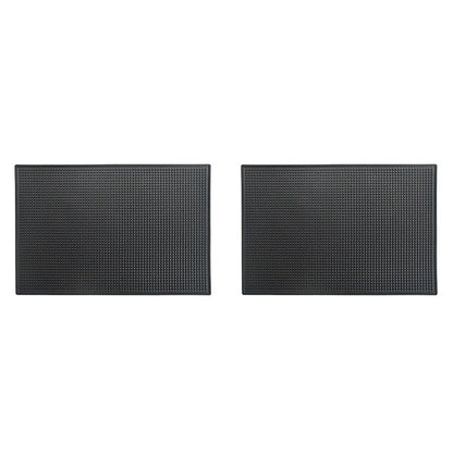 Bar Mat Rubber Coffee Bar Mats Anti-slip PVC Cup Mat Waterproof Heat Resistant Drain Mat for Bar Cafe Barista Cocktail Bartender