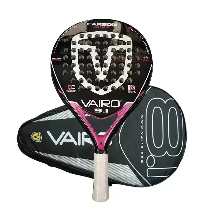 Professional Padel Tennis Racket Carbon Fibre Composite Diamond Shaped EVA Laminated Foam HPS Fengdong 3D SPIN Sports Racquet