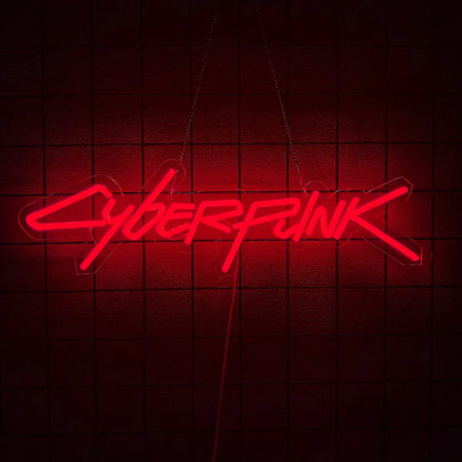 Game Cyberpunk Edge Runner Neon Sign for Game Zone Decor,Led Lights for Man Cave Gaming Room Internet Bar or Bedroom Decor