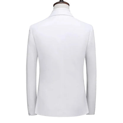 2025 Brand Fashion Men Double Breasted Tuxedo Business Suit/Male Slim Fit  Korean Casual Clothing/Men's Casual Jacket Blazers