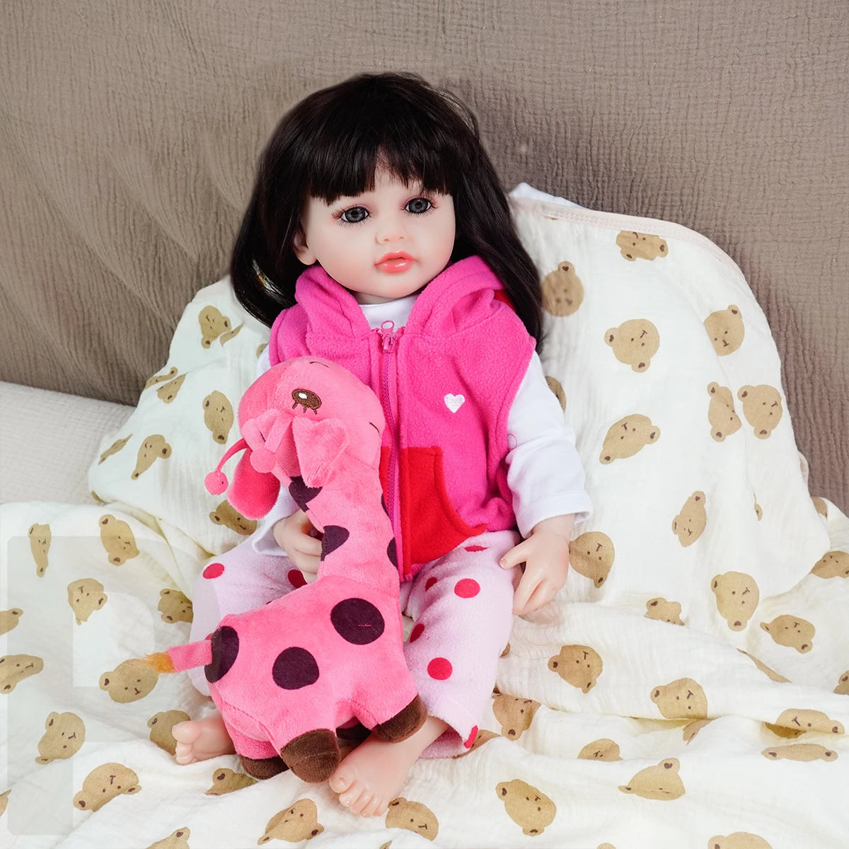 JOYORA Lifelike Reborn Dolls Realistic Full Silicone Baby Bebe Vinyl 50CM Newborn Girl Doll Princess Toddler Toy Gift