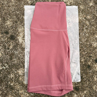 Solid Color Cycling Women Sport Yoga Short leggings Compression Support Sweat-Wickin Comprehensive Training Jog Internal Pocket