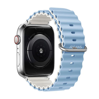 Ocean strap For Apple Watch Ultra 2 Band 49mm 10 9 8 7 45mm 41mm Silicone Bracelet Wristband iWatch 6 5 4 3 SE 44mm 40 42mm band