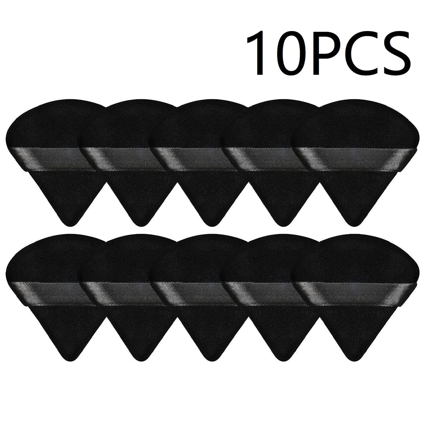 10PCS Puff Triangle Makeup Beauty Sponge Puff Triangle for Powder Makeup Blender Finger Puff Make Up Accessories Cosmetics PF03