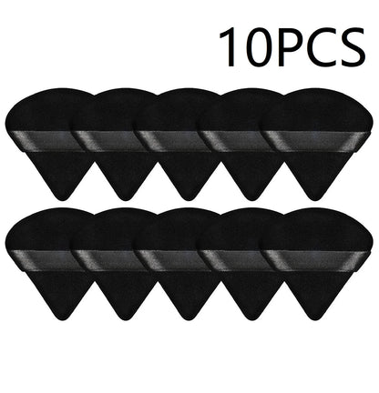 10PCS Puff Triangle Makeup Beauty Sponge Puff Triangle for Powder Makeup Blender Finger Puff Make Up Accessories Cosmetics PF03