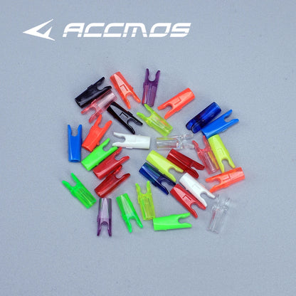 50pcs Archery ID3.2/4.2/6.2/5.2/8mm Arrow Aluminum Pin or Plastic L Nock Carbon Arrow Shaft Compound Bow Fiber Hunting Shooting