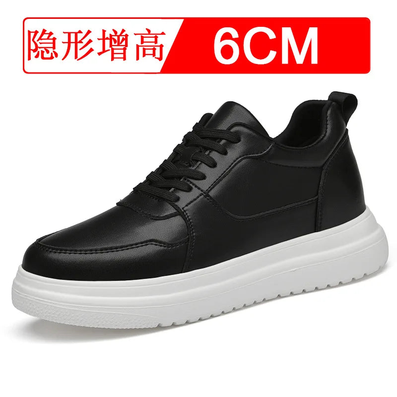 Men Elevator Height Increase Shoes Sneakers Shoes for Men 10cm Sports Casual Invisible Inner Heightening 8cm White Shoes