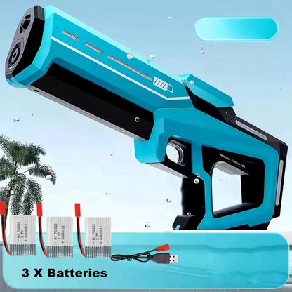 Electric Water Guns For Adults Kids Powerful Squirt Automatic Water Suction Water Blasters Summer Outdoor Beach Toy Kids Gift