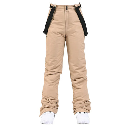 Women Winter Pant High Quality Men Thick Warm Skiing Pants Windproof Waterproof Suspender Trouser Snow Snowboard Plus Size Pants