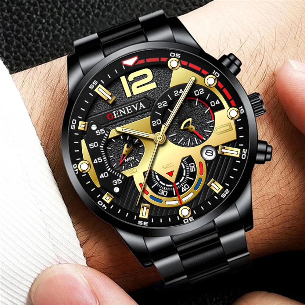 Men Business Watches Fashion Steel Band Male's Quartz Watch Relogio Masculino Reloj Hombre